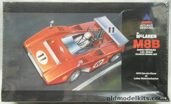 Accurate Miniatures 1/24 1970 McLaren M8B Can-Am Racer of Lothar Motschenbacker, 5003 plastic model kit